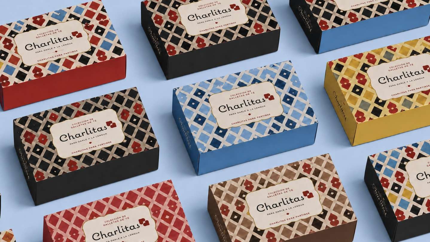 Colección de cajas de galletas Charlitas