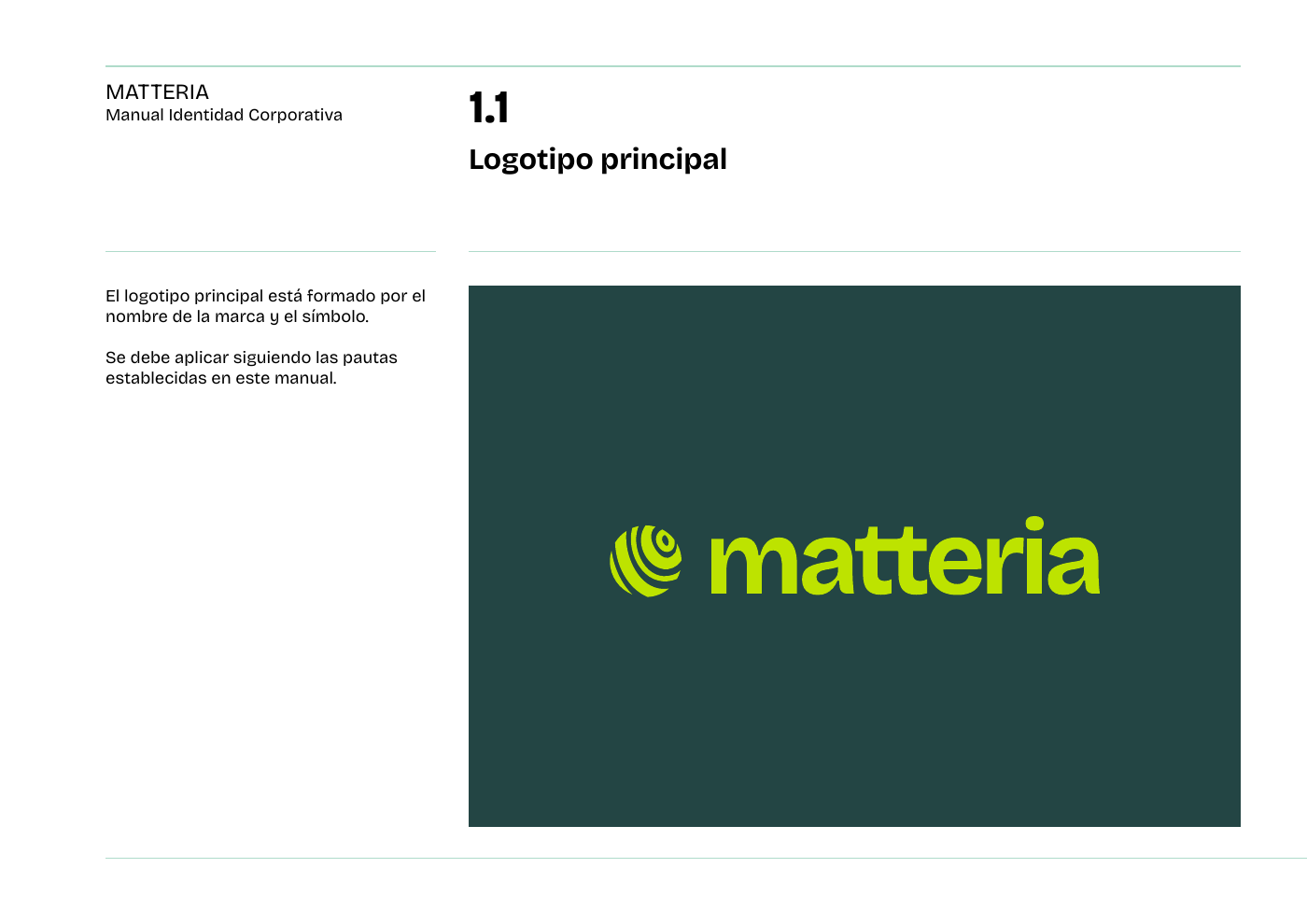 Logotipo principal de Matteria